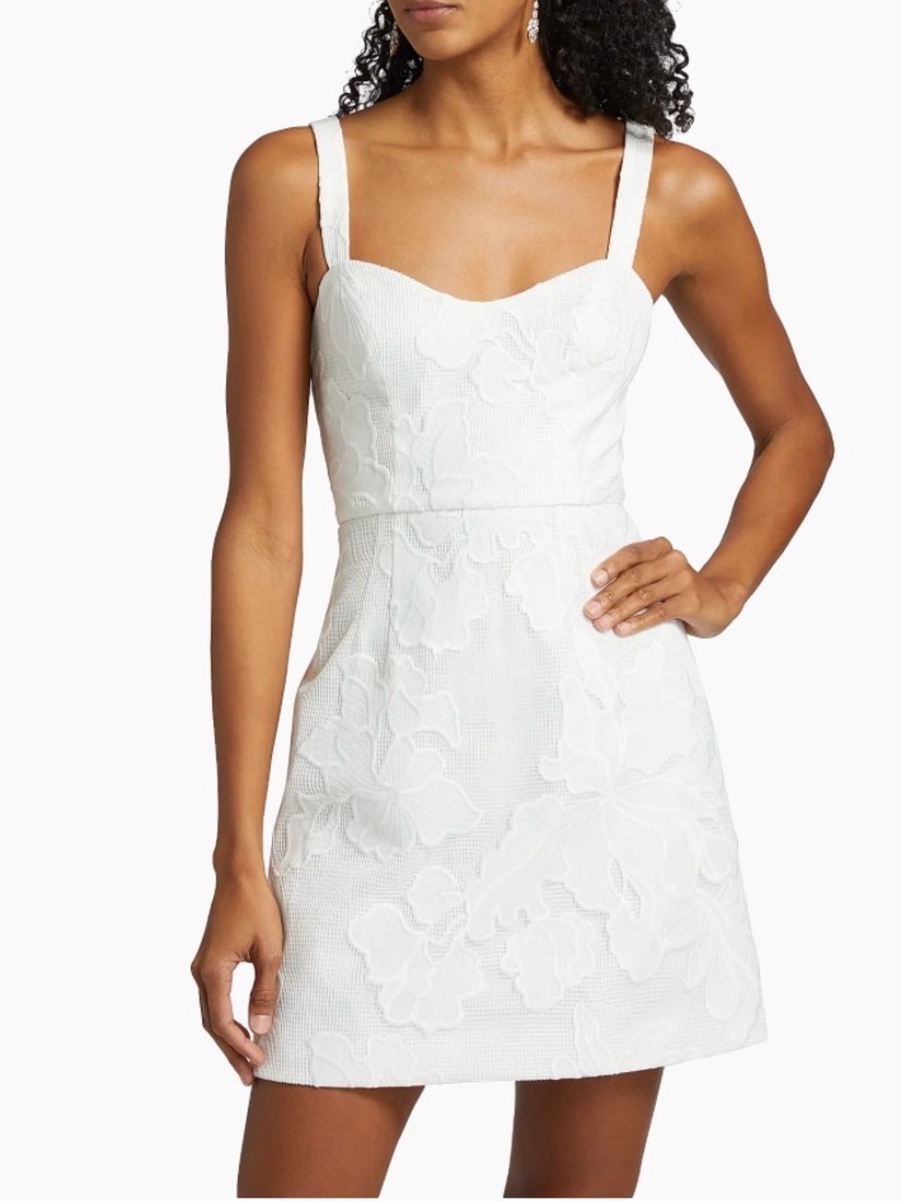 As It May Alessie Lace White Minidress